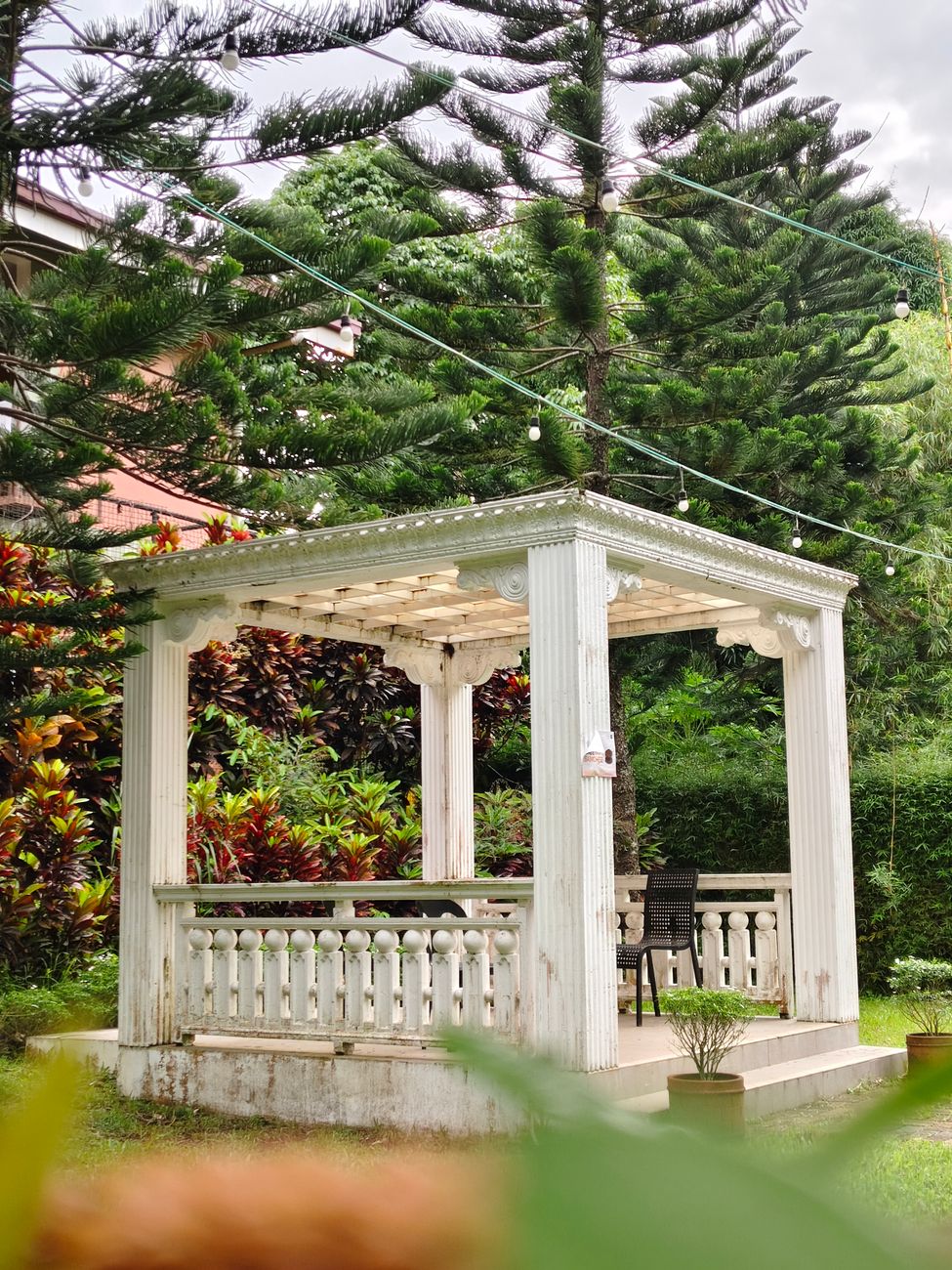 Siddende plads under pergola